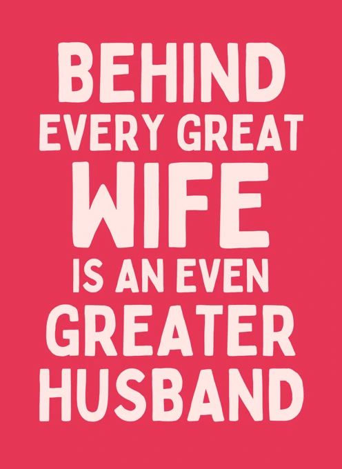 Every Great Wife Card From Husband