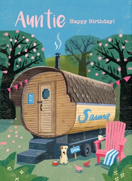 Auntie - Happy Birthday Sauna