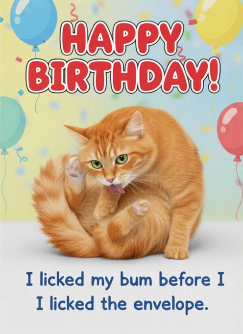 Cheeky Ginger Cat