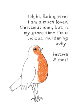 Festive Wishes Robin