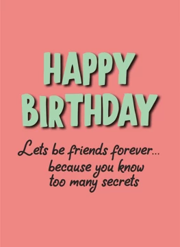 Let's Be Friends Forever