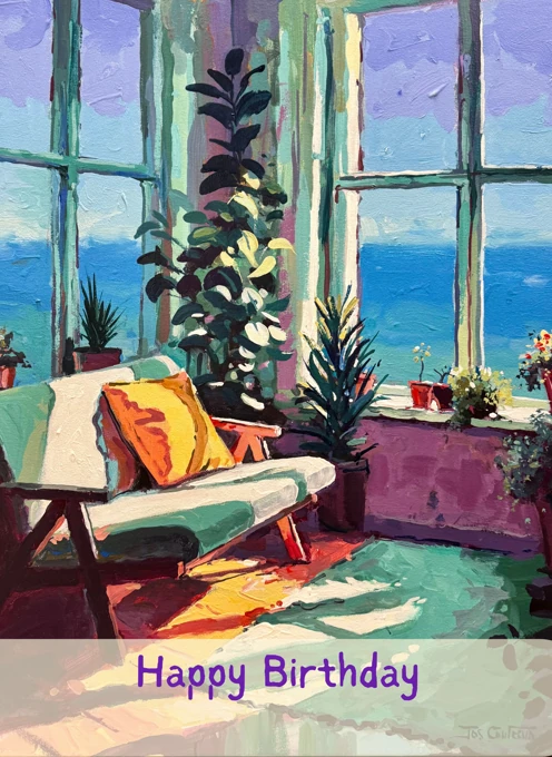 Happy Birthday - Seaside Sunroom