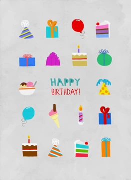Happy Birthday Icons