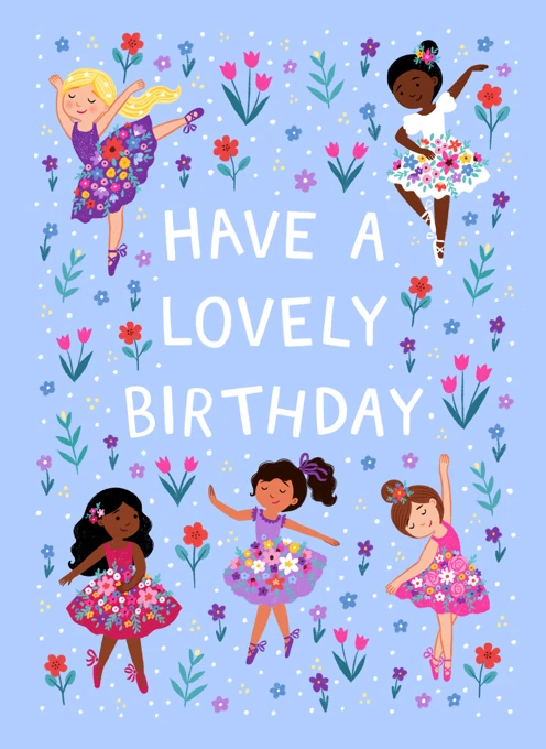 Have a Lovely Birthday - Ballerina
