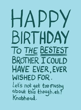 Bestest Brother Birthday