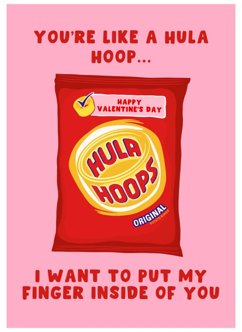 Hula Hoops Valentine Message