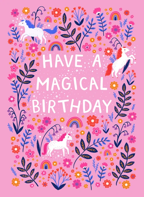 Have a Magical Birthday - Unicorn