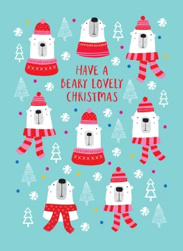 Polar Bear Christmas card