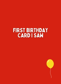 First Birthday Card I Saw