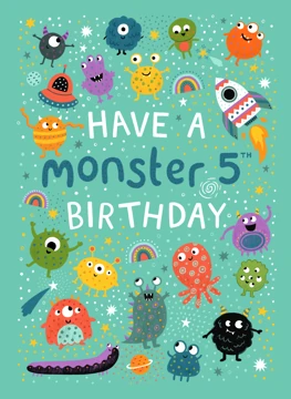 Have a Monster 5th Birthday - Aliens & Space