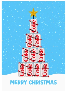Merry Christmas Diet Coke Tree