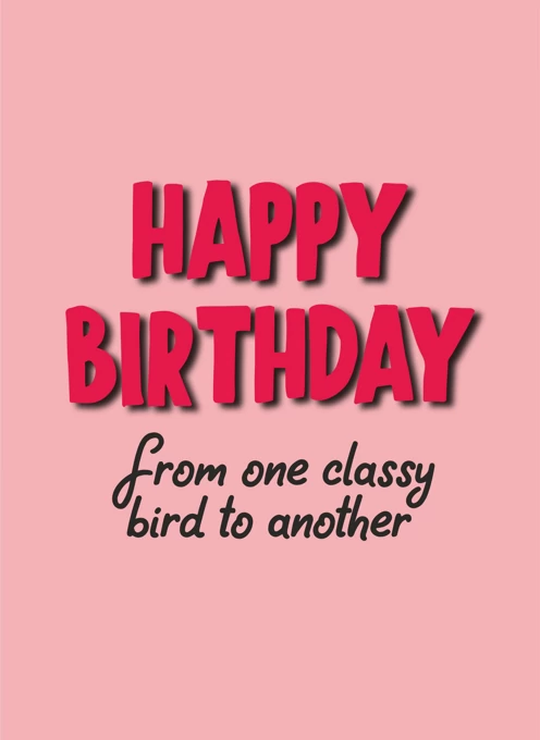 From One Classy Bird