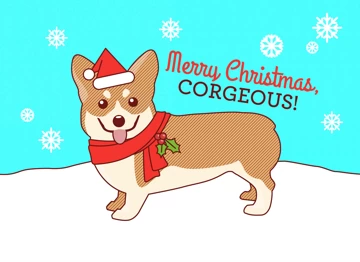 Merry Christmas Corgeous