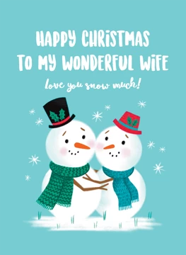 Wife Snowman Christmas