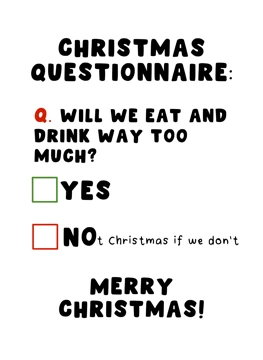 Christmas Questionnaire