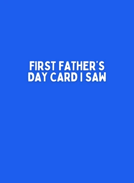 First Father's Day Card