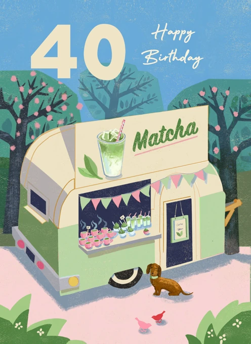 40th Birthday Matcha Wishes