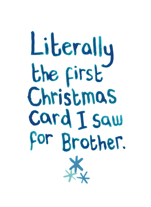 Brother Literally the First Card I Saw