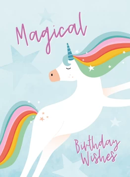 Unicorn Birthday Card