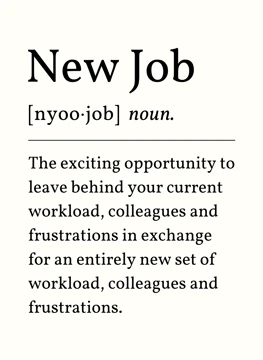 New Job Noun