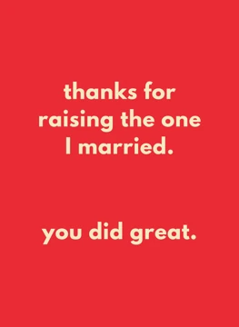 Raising the One I Married