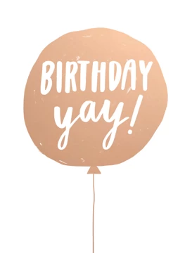 Birthday Yay Balloon