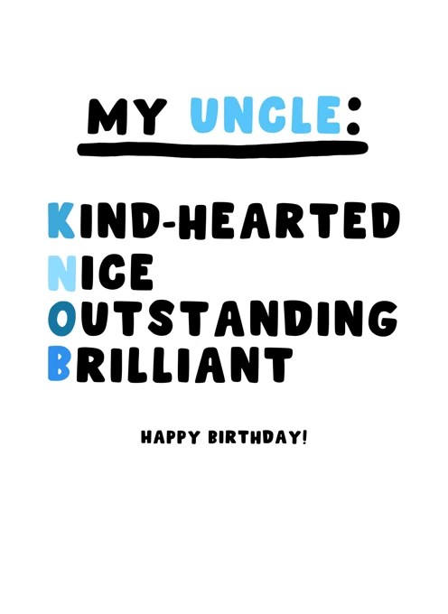 My Uncle: KNOB