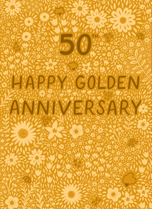Happy 50th Golden Wedding Anniversary