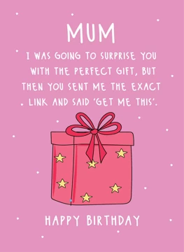 Mum You Sent the Link