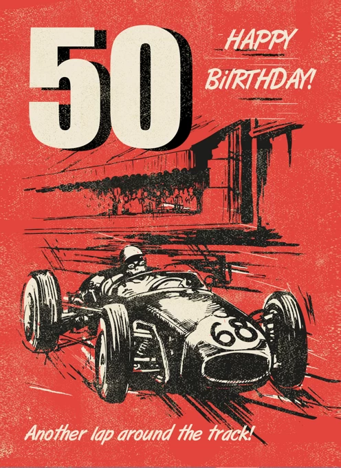 50th Car Racing Birthday