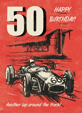 50th Car Racing Birthday
