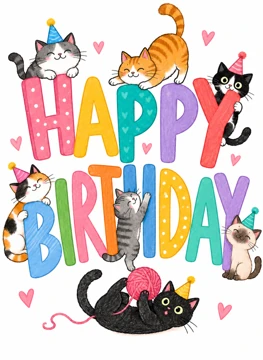 Happy Birthday Cats