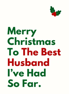 Merry Christmas To The Best Husband