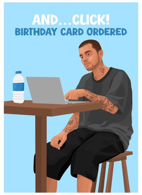 Justin Bieber Birthday Card