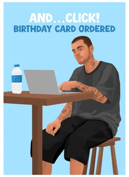 Justin Bieber Birthday Card