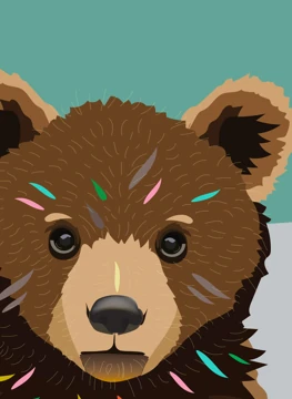 Gentle Strength Bear | Encouragement Card