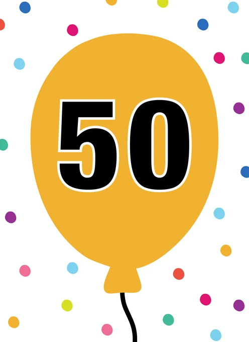 Birthday Milestone 50 Years Old
