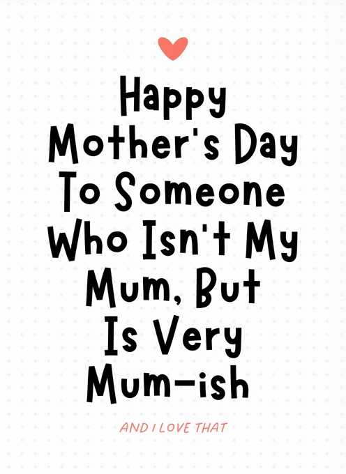 Very Mum-ish Mother's Day