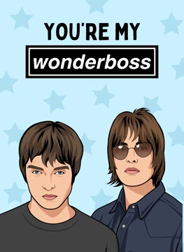 You're My Wonderboss - Oasis - Birthday Card For Boss