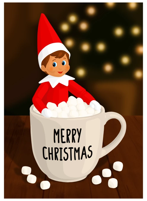 Merry Christmas Elf Mug