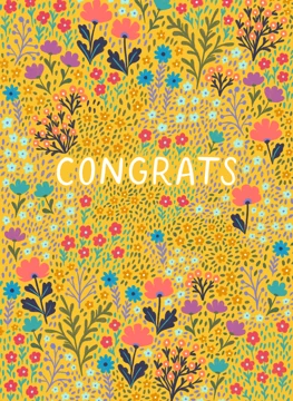 Floral Congratulations Card
