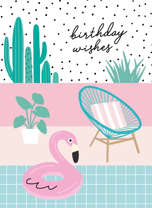 Happy Birthday - Poolside Greetings