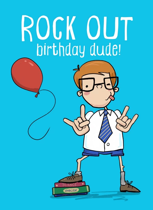 Rock Out Birthday Dude