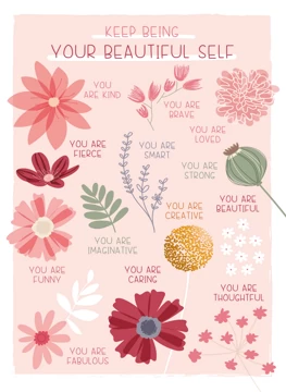 Keep Being Your Beautiful Self Affirmation