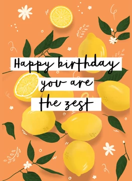 Happy Birthday You Are The Zest