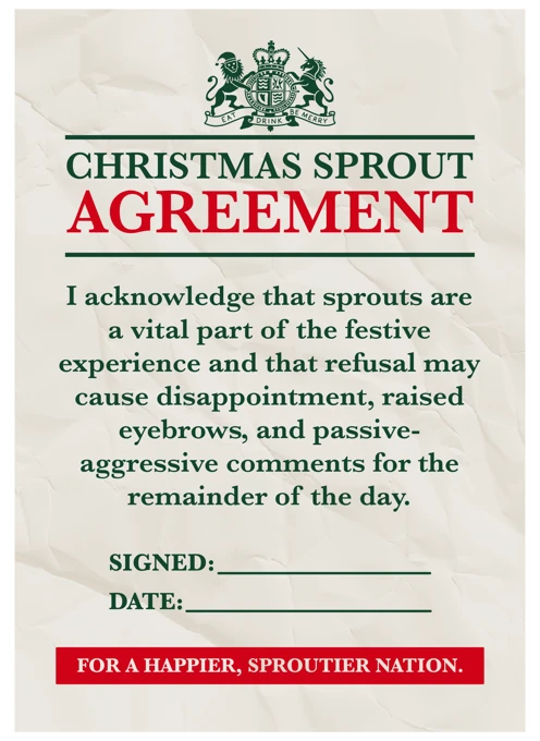 Christmas Sprout Agreement