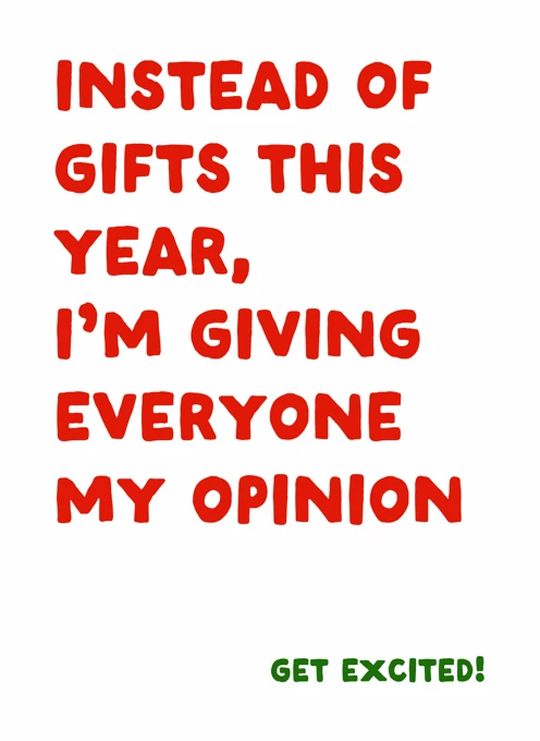 Instead of Gifts This Year