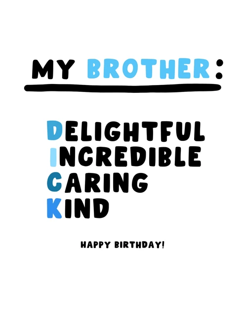 My Brother - DICK