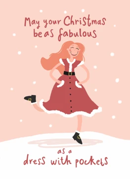 Christmas Dress With Pockets!