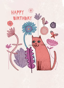 Birthday Nature Cat